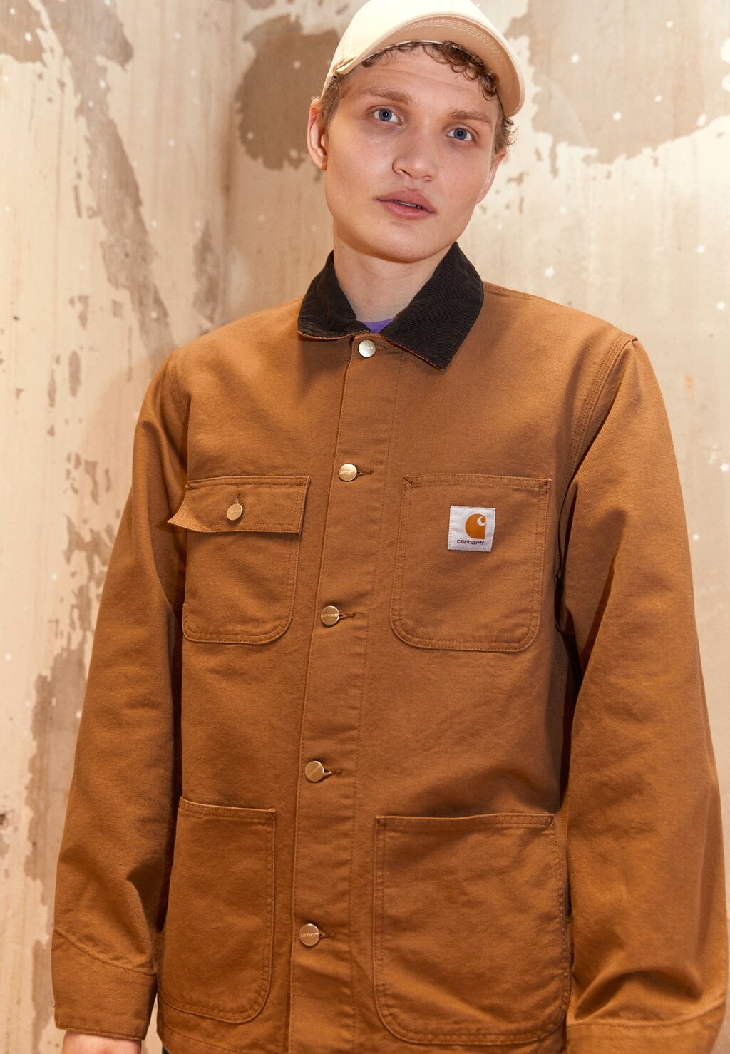 

Куртка Carhartt WIP МИЧИГАН, цвет hamilton brown/tobacco rinsed