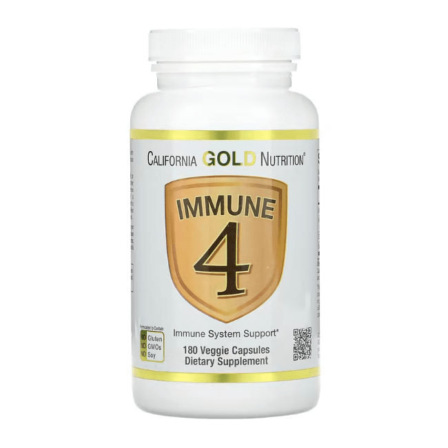 Поддержка иммунной системы California Gold Nutrition Immune 4, 180 капсул - фото