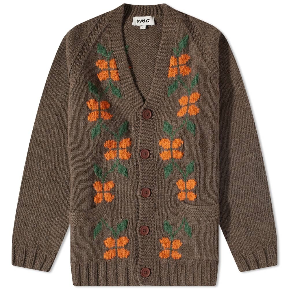 

Джемпер YMC College Patterned Cardigan, Коричневый
