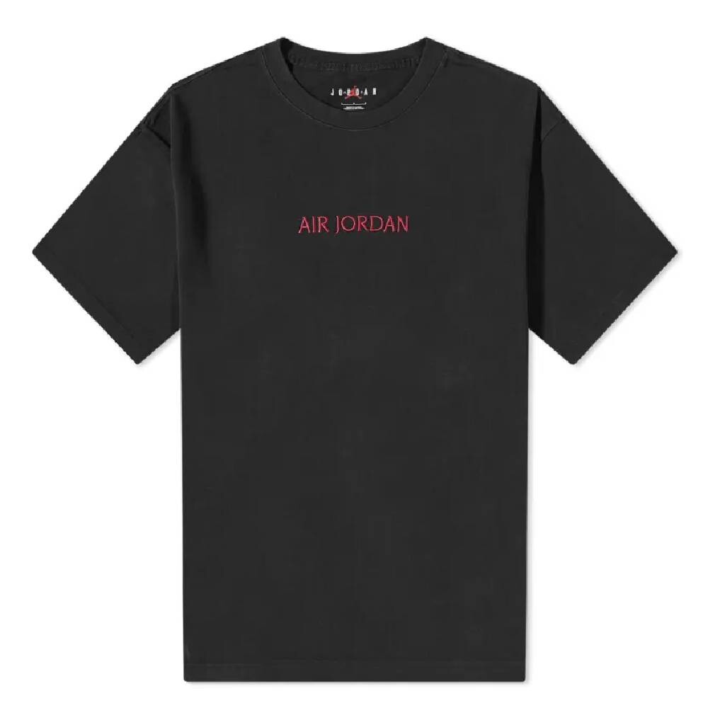 

Футболка Air Jordan Wordmark Fleece, черно-красный