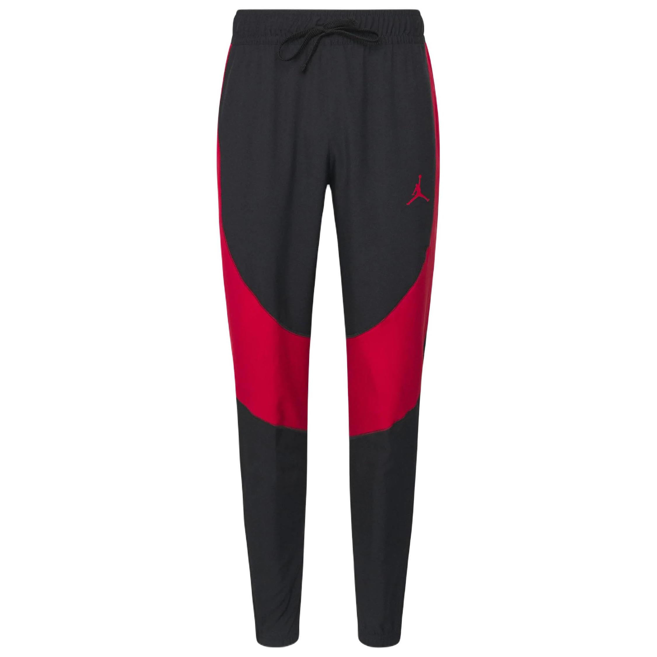 Спортивные брюки Nike Air Jordan Woven, черный/красный спортивные брюки nike air jordan high rise черный