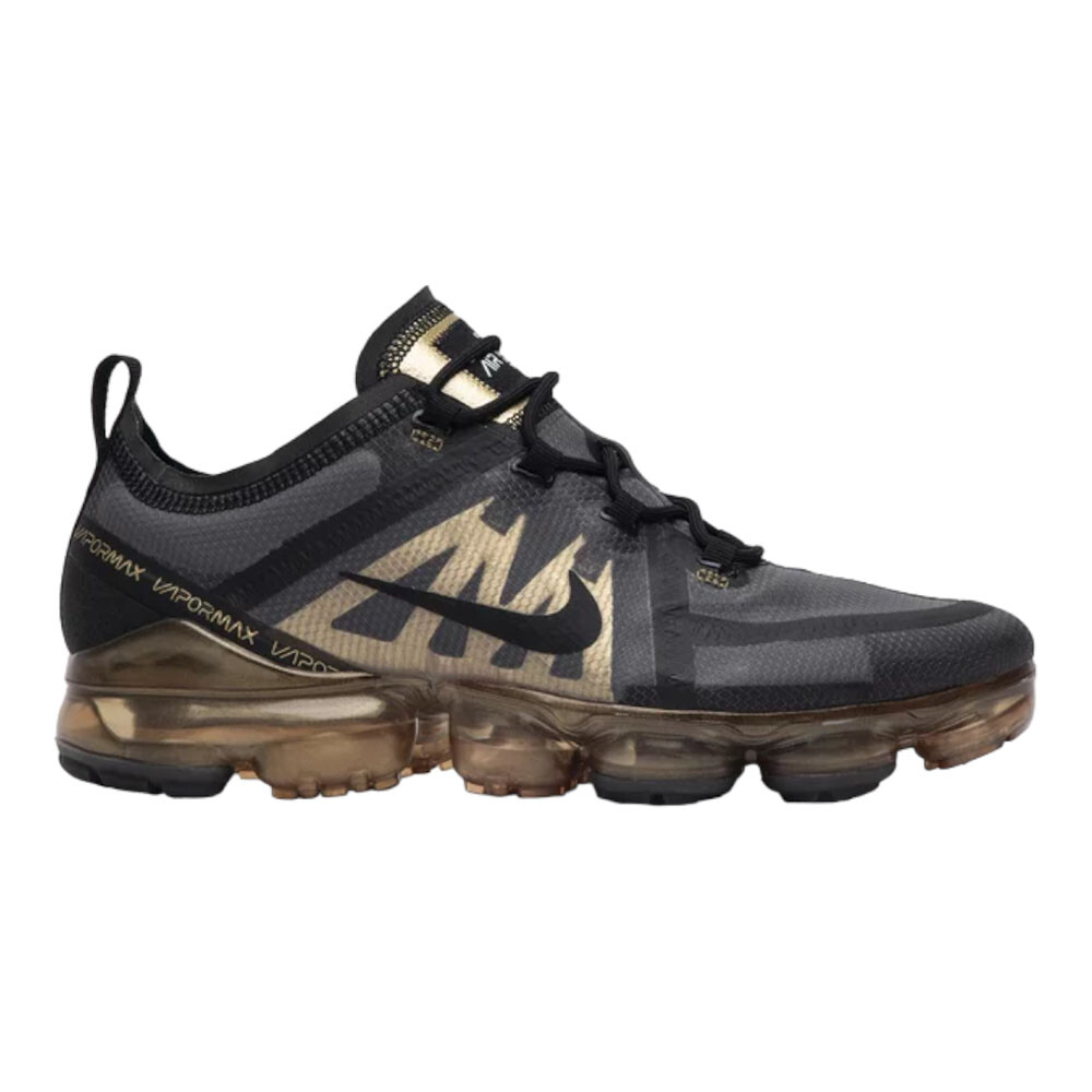 

Кроссовки Nike Air VaporMax 2019, черный/золотой