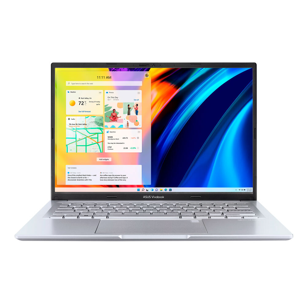 Ноутбук Asus Vivobook 14, 14 1920х1200 IPS, 16 Гб/1 ТБ, i5-13500H, Intel Iris, 60 Гц, серый, английская клавиатура клавиатура для ноутбука asus vivobook 14 s433 x421 m433 hu