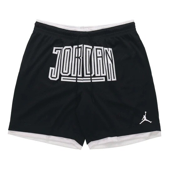 

Шорты Nike Air Jordan Sport Dna Contrasting Colors Logo Mesh Breathable Sports, черный/белый
