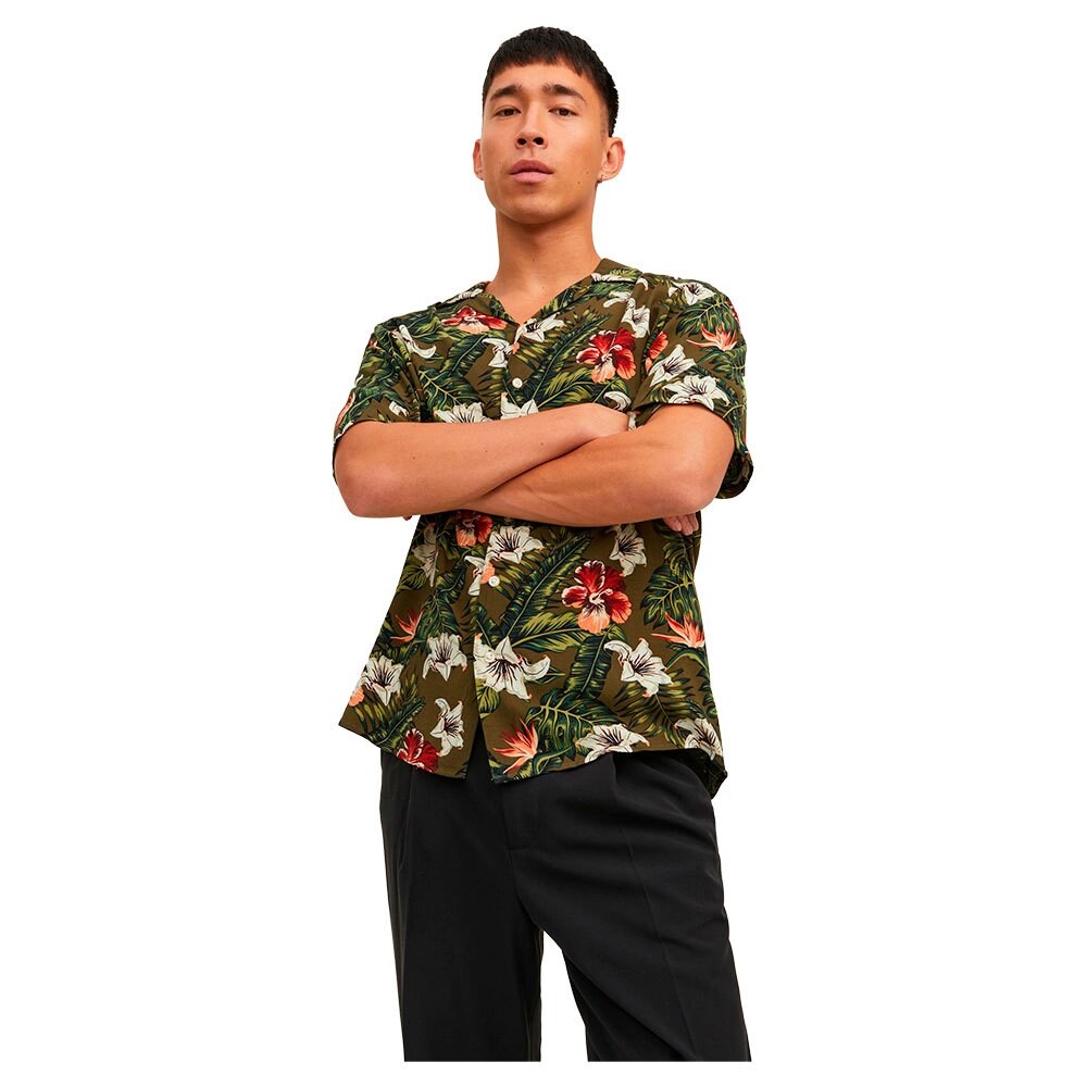 

Рубашка с коротким рукавом Jack & Jones Jeff Resort Floral, зеленый