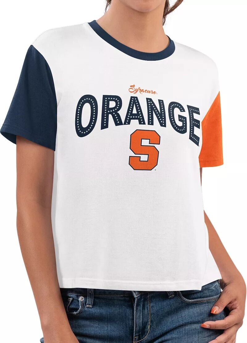 

Женская футболка G-III for Her Syracuse Orange White Sprint