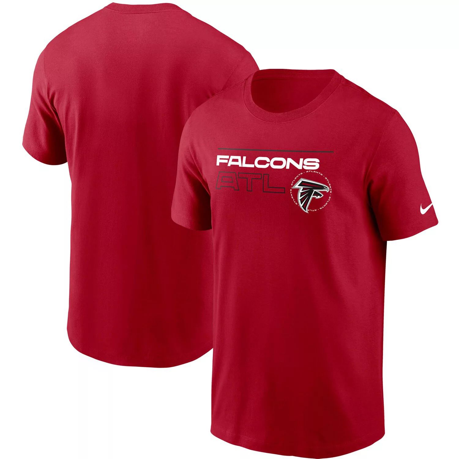 Мужская красная футболка Atlanta Falcons Broadcast Essential Nike