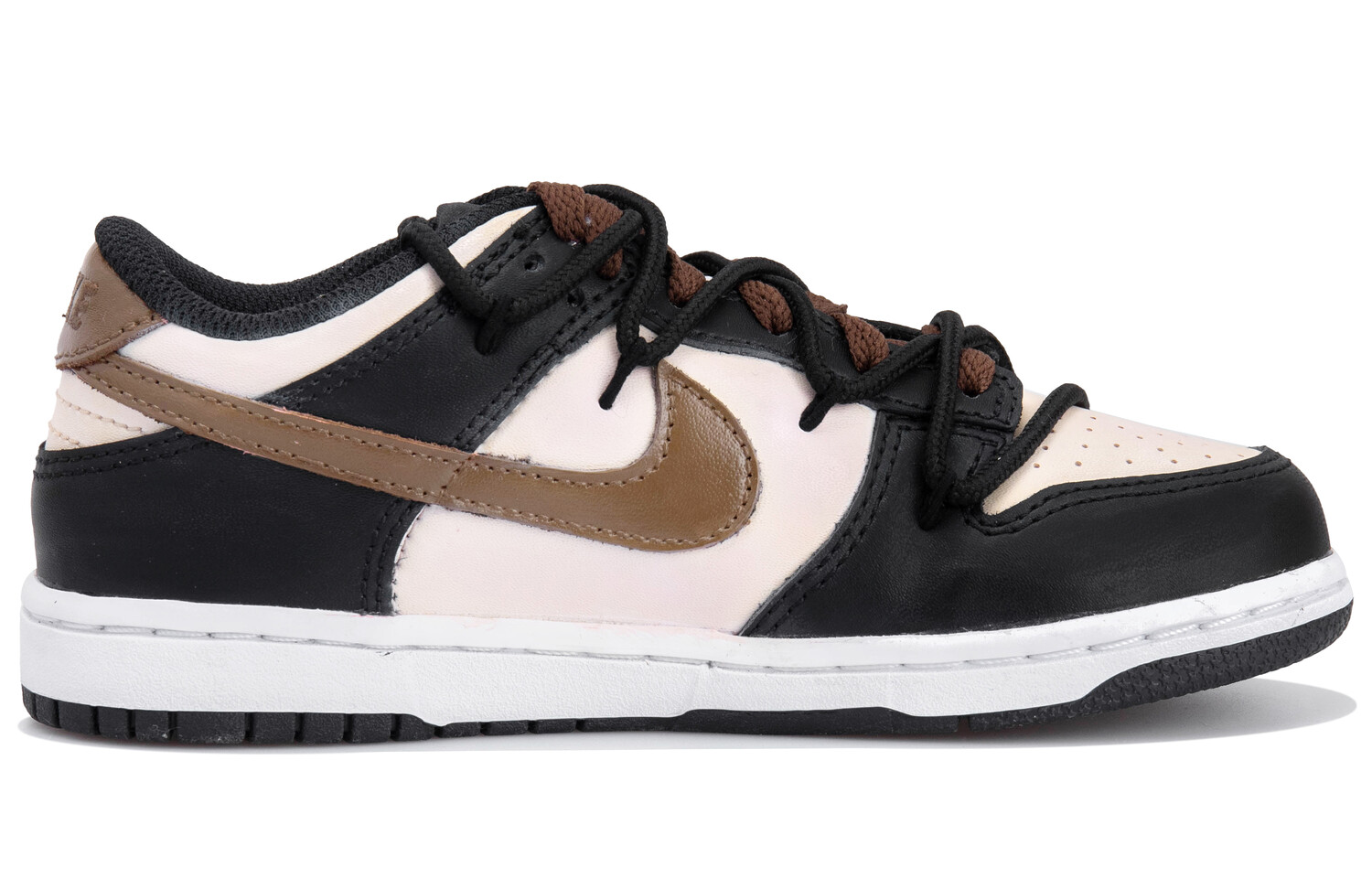 

Кроссовки Nike Dunk Skateboarding Shoes Women's Low-top White/black/brown, белый