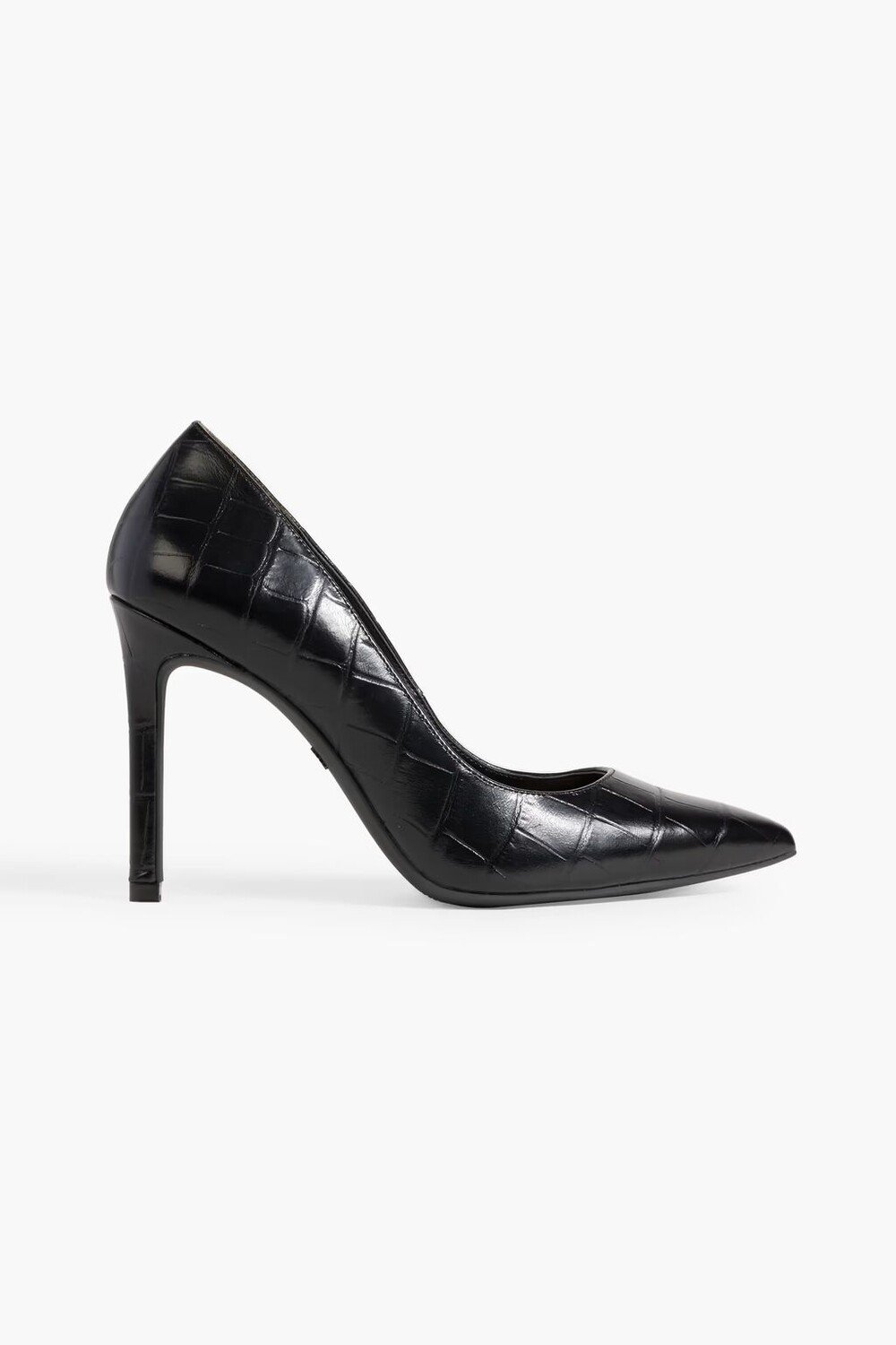 

Туфли Dancer 95 с тиснением под кожу крокодила Stuart Weitzman, черный