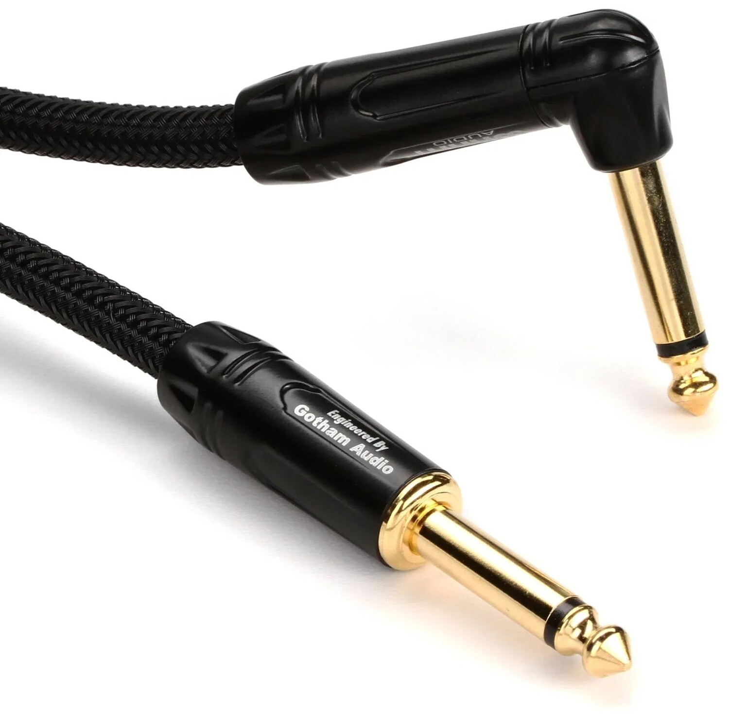 

Warm Audio Prem-TS-1RT-10' Premier Gold, прямой и угловой инструментальный кабель — 10 футов