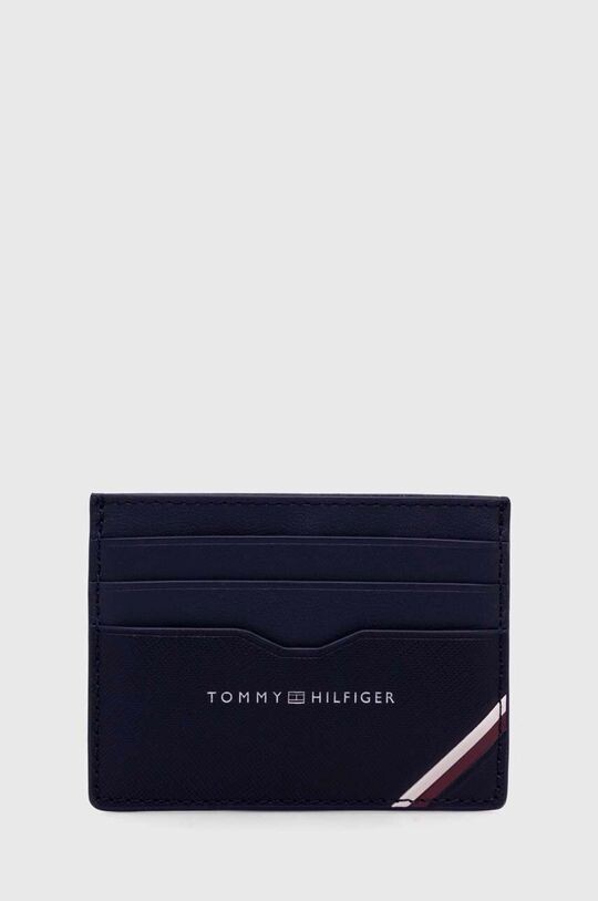 

Кожаный футляр для карт Tommy Hilfiger, темно-синий