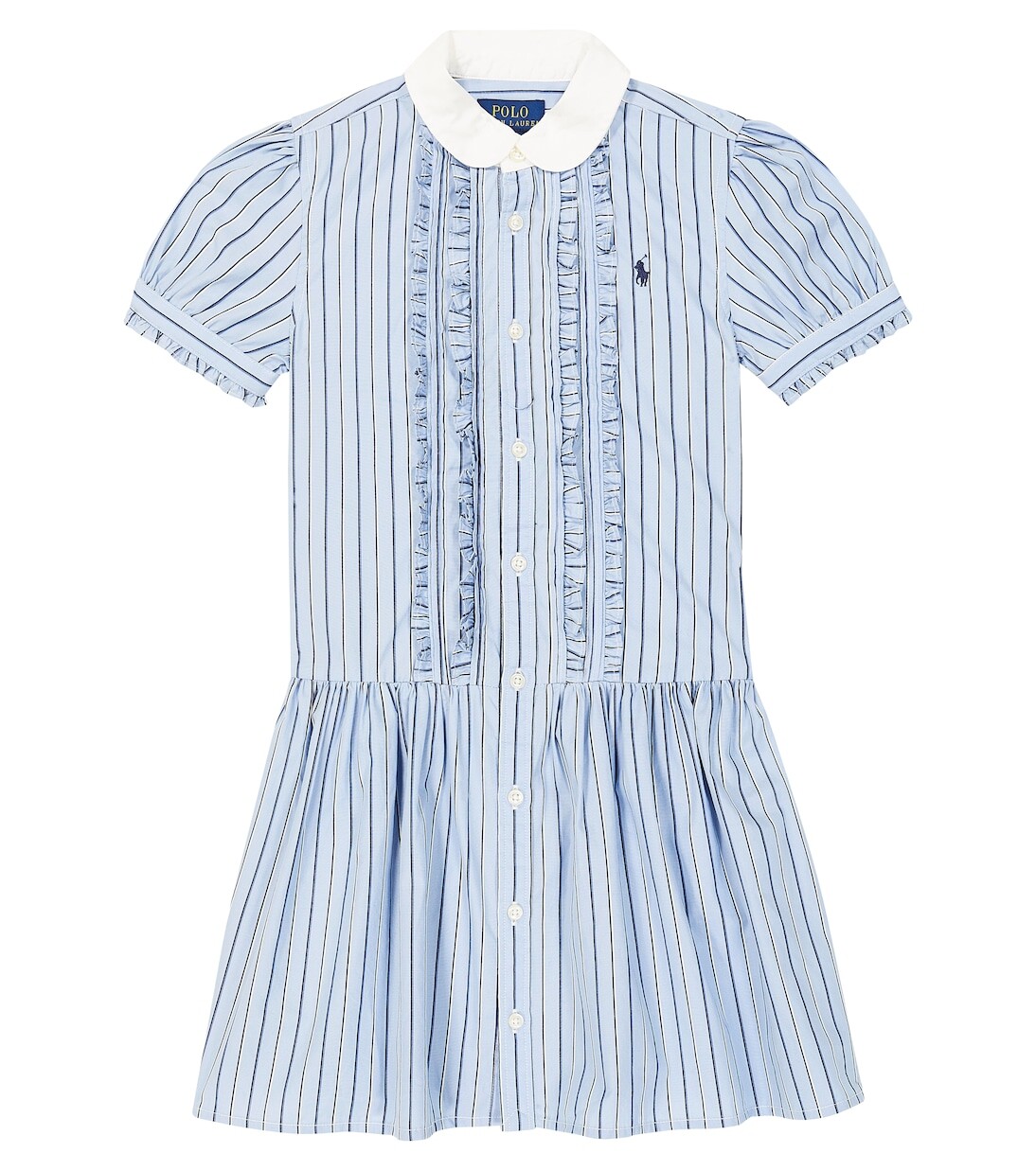 

Полосатое хлопковое платье Polo Ralph Lauren, мультиколор