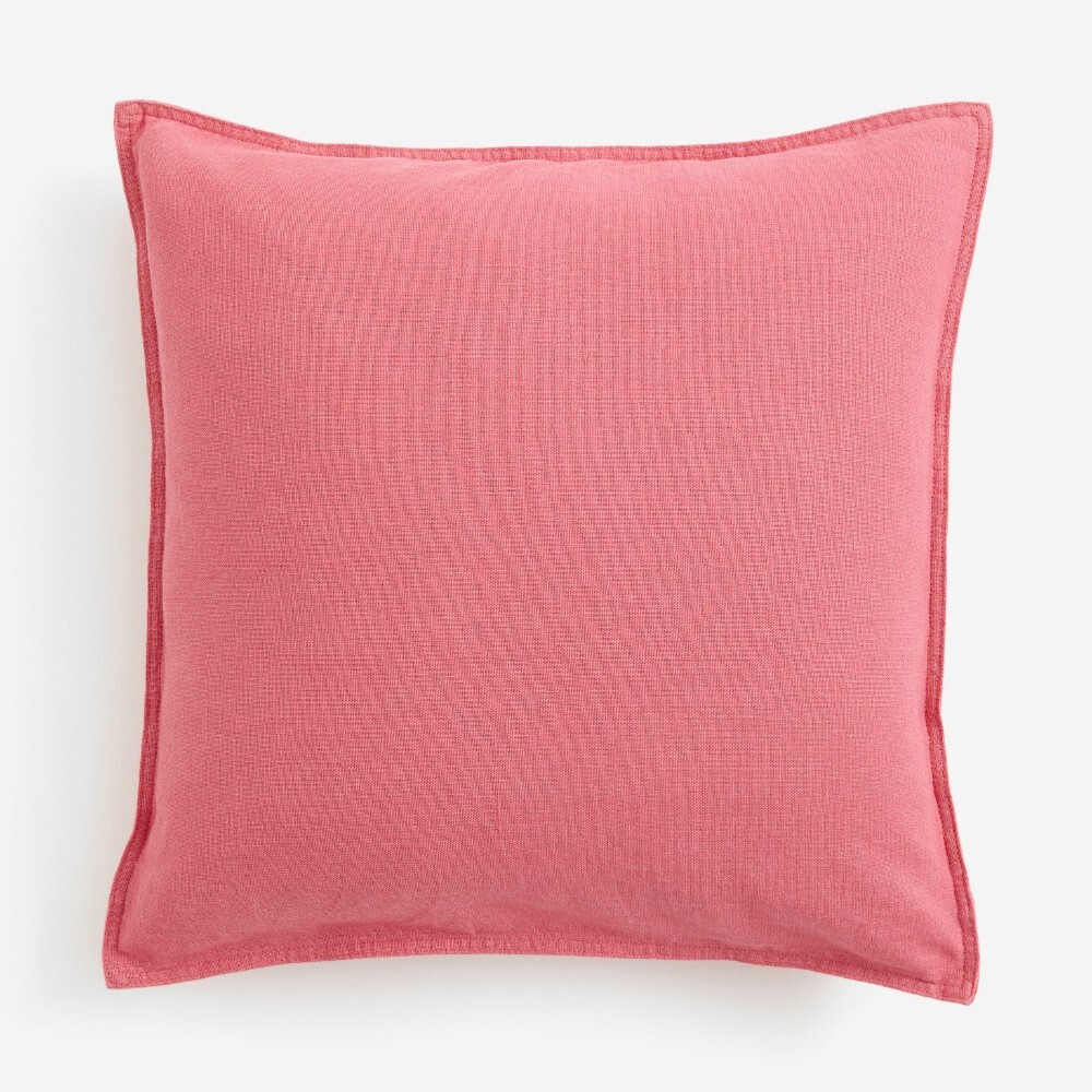

Декоративная наволочка H&M Home Linen-blend, розовый