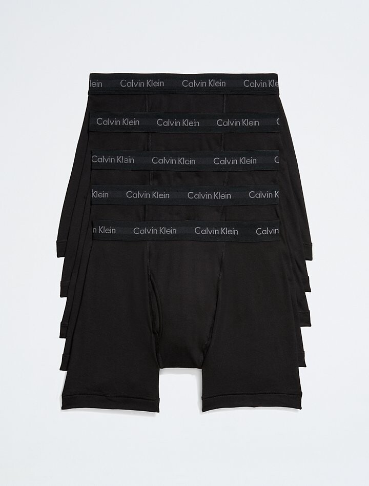 

Набор из 5 трусов-боксеров Cotton Classics Calvin Klein, черный