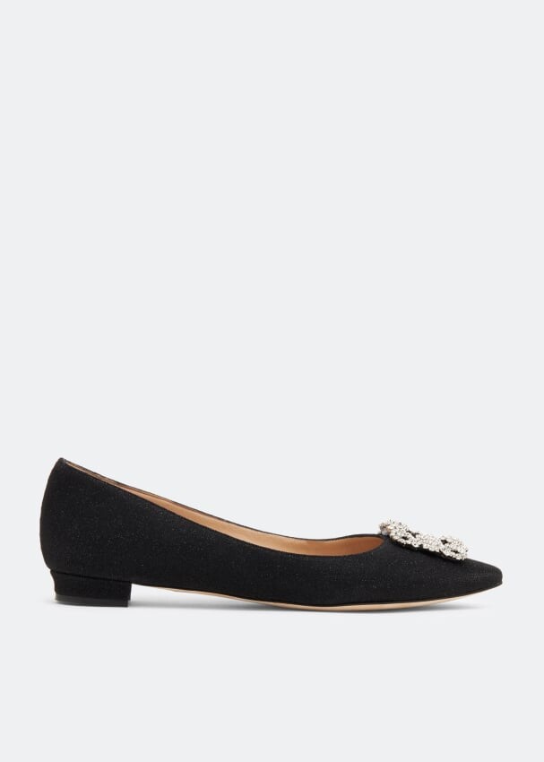 

Балетки MANOLO BLAHNIK Hangisi ballet flats, черный