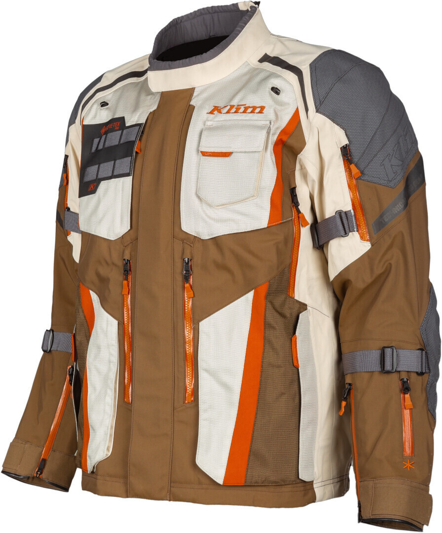 

Klim Badlands Pro 2023 Мотоцикл Текстильная куртка, коричневый/бежевый