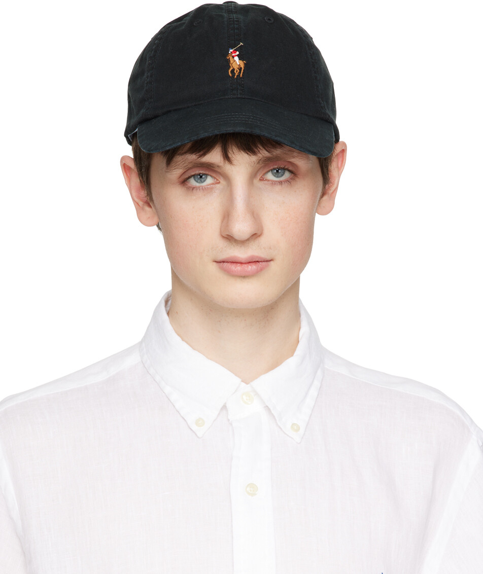 

Темно-синяя кепка с вышивкой Polo Ralph Lauren
