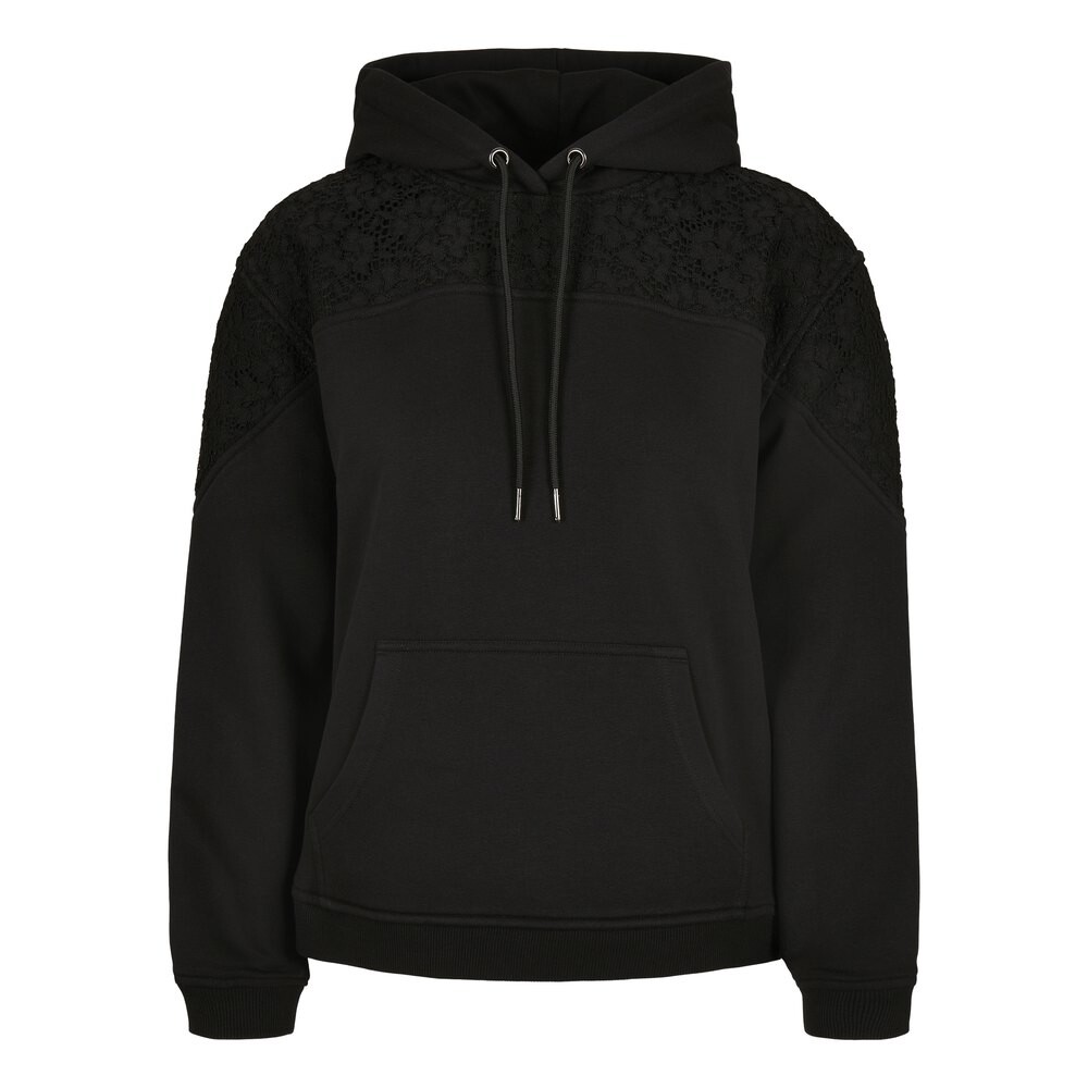 

Толстовка Urban Classics Lace Inset, черный
