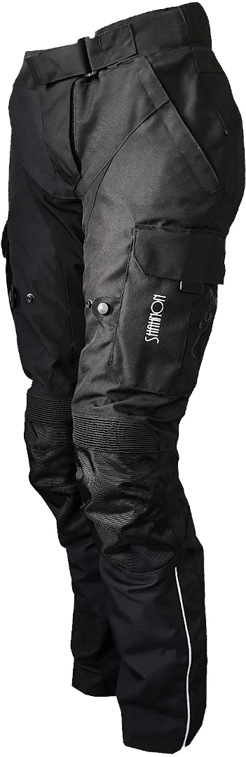 Женские мотоциклетные текстильные брюки Bores Shanon водонепроницаемые, черный фото