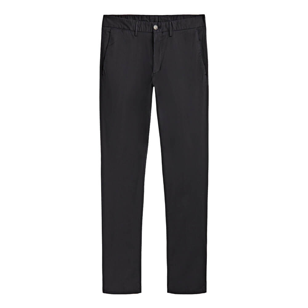 

Брюки Massimo Dutti Slim Fit Cotton Blend, темно-синий