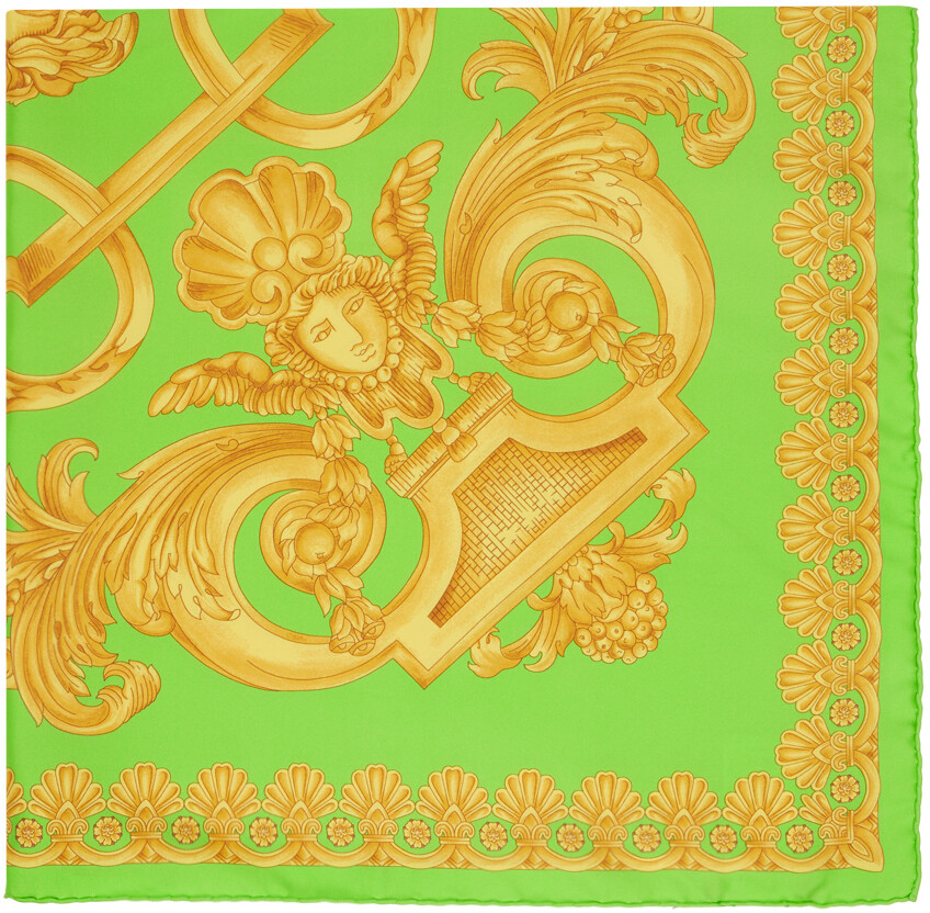 

Зеленый шарф Barocco 660 Versace