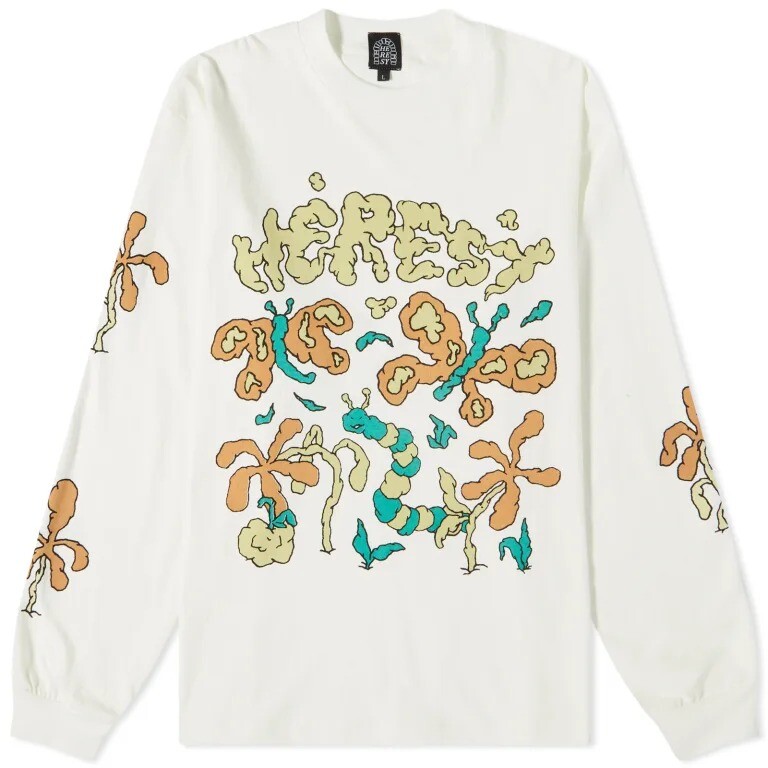 Свитшот Heresy Chrysalis Long Sleeve, белый лонгслив heresy chrysalis размер m черный