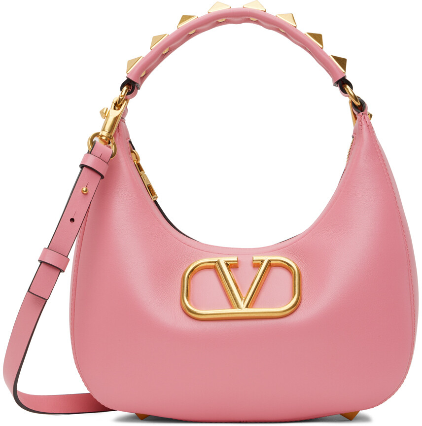 

Розовая сумка с логотипом VLogo Valentino Garavani, Розовый