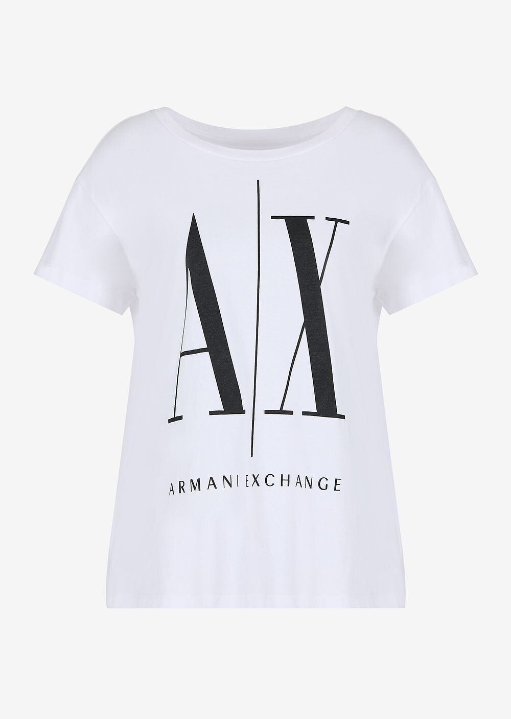 

Футболка Icon с логотипом бойфренда Armani Exchange, белый