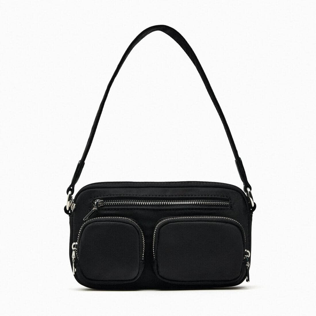 

Сумка Zara Crossbody With Pockets, черный