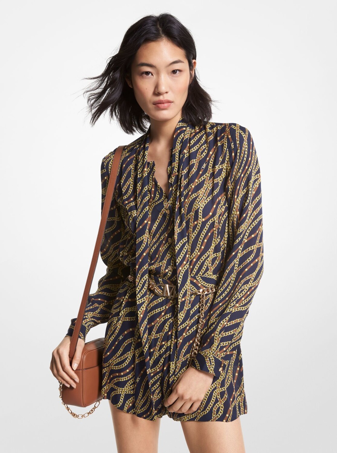 

Комбинезон Michael Michael Kors Status Print Georgette, мультиколор