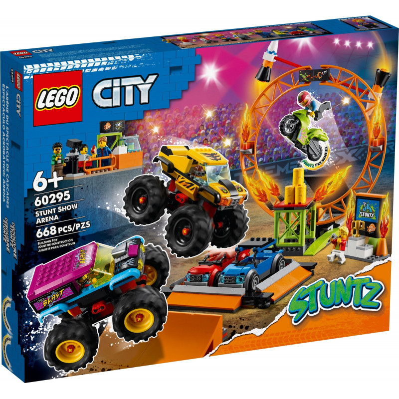 Конструктор LEGO City Stuntz 60295 Арена для шоу каскадеров конструктор lego city 60340 трюковая арена лезвие