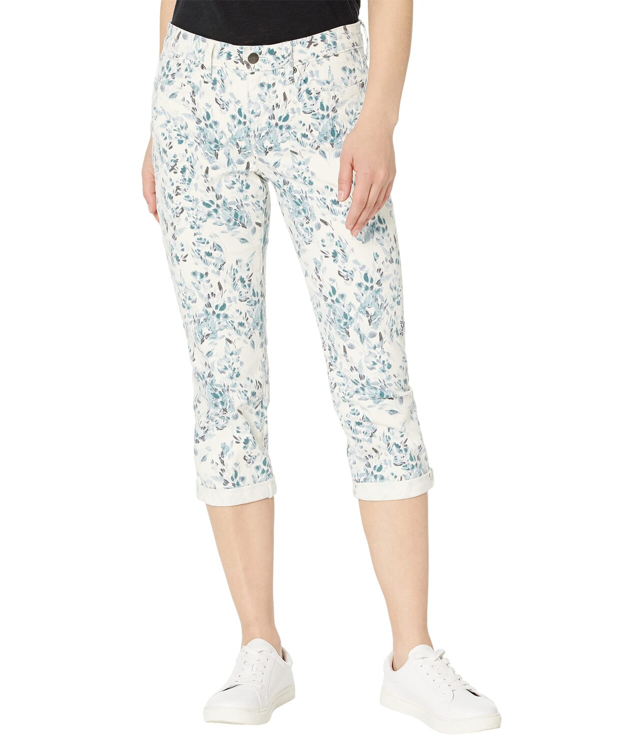 

Джинсы NYDJ, Petite Chloe Capris 1" Cuff in Frosted Willow Vanilla