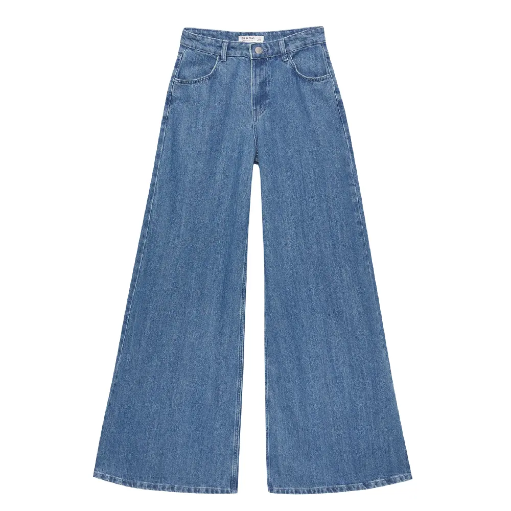 

Джинсы Pull&Bear Mid-rise Palazzo, синий