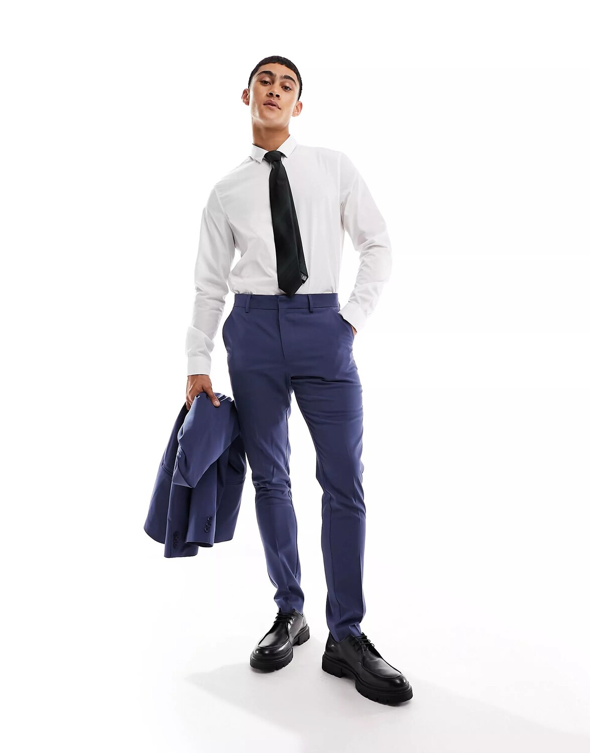 

Брюки Asos Design Skinny Suit, синий