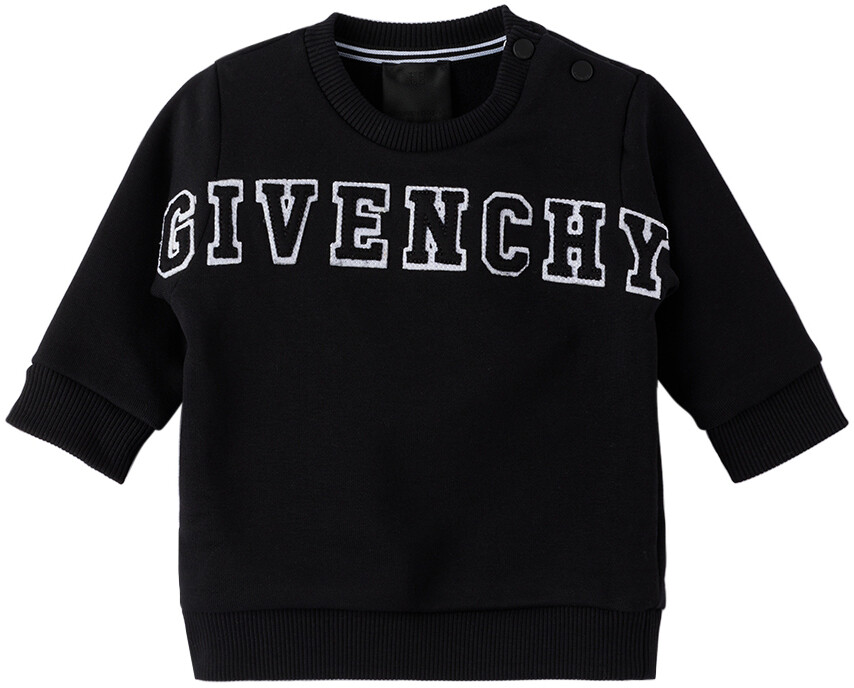 

Детская черная толстовка с вышивкой Givenchy