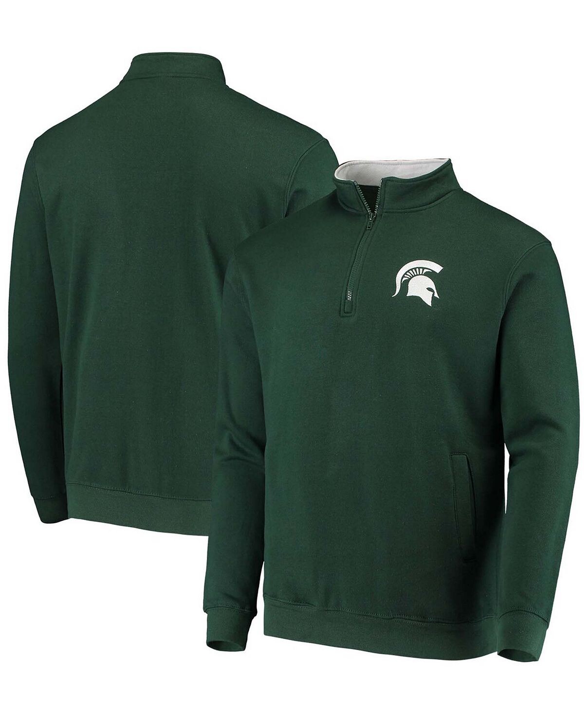 

Мужская зеленая куртка michigan state spartans tortugas logo с молнией на четверть Colosseum, зеленый