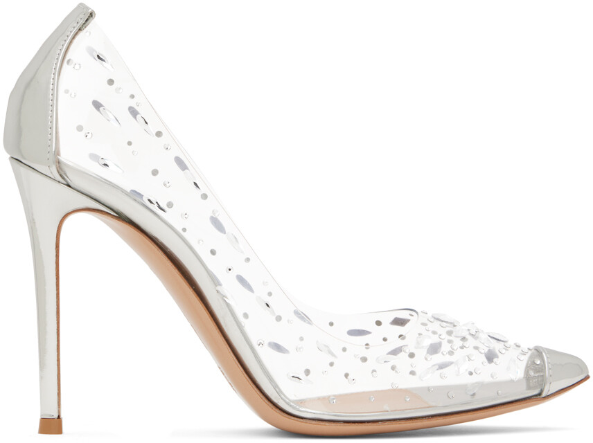 

Серебряные каблуки Галлеи Gianvito Rossi