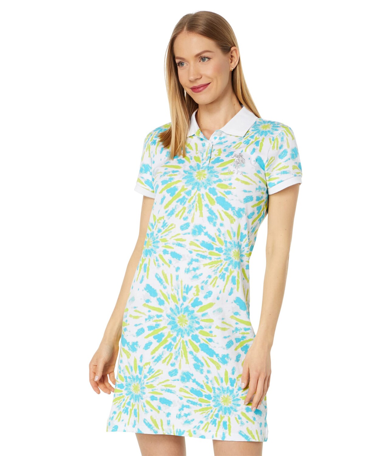 

Платье U.S. POLO ASSN., Tie-Dye Polo Dress