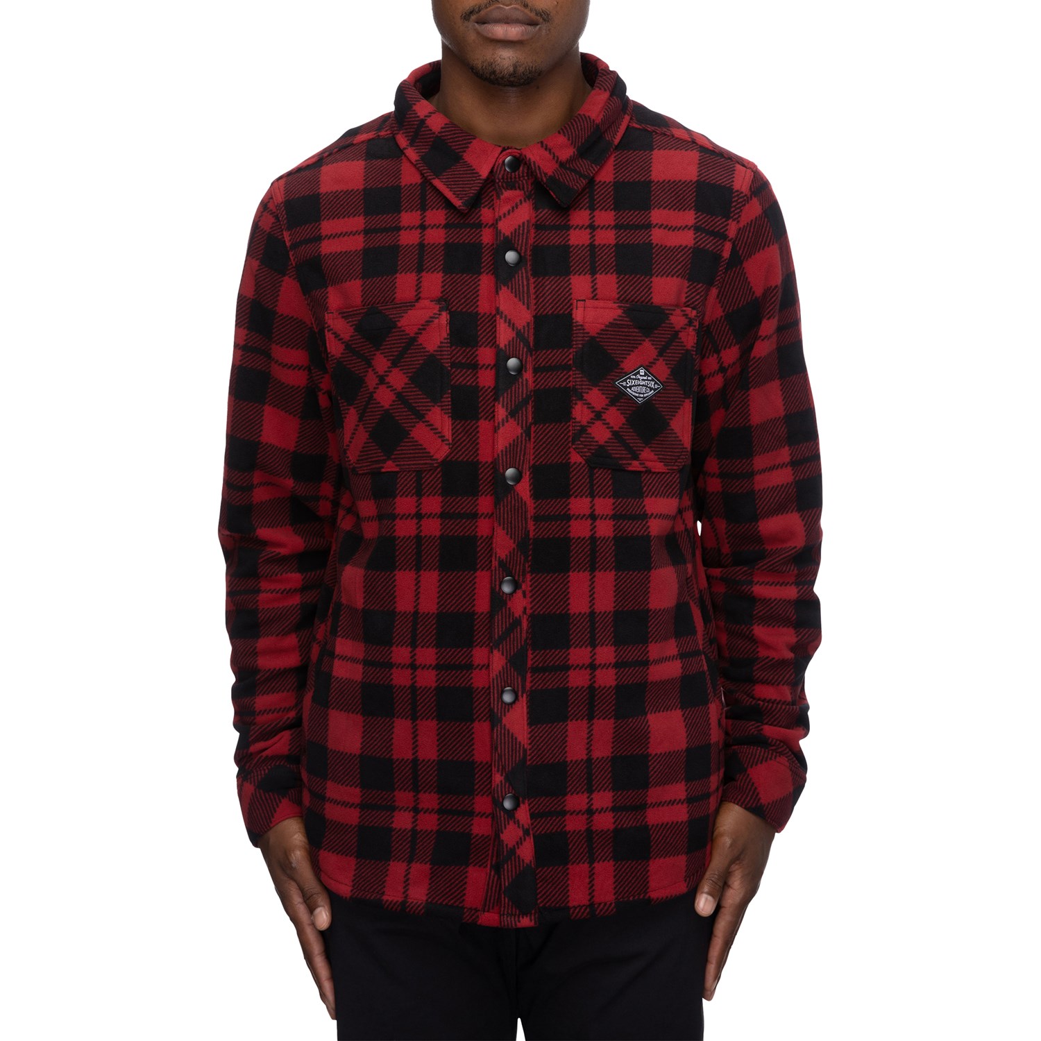 Рубашка Sierra Fleece 686, красный/черный