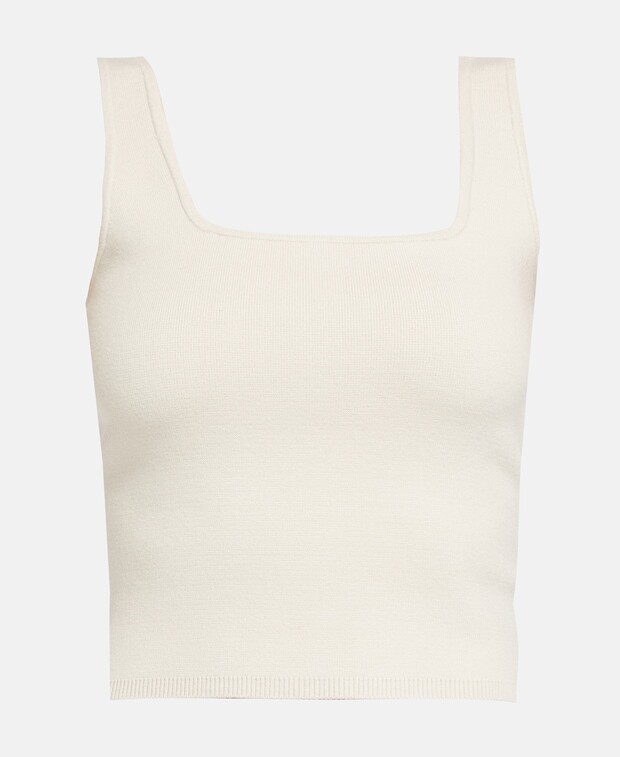 

Вязаный топ Abercrombie & Fitch, цвет Oatmeal