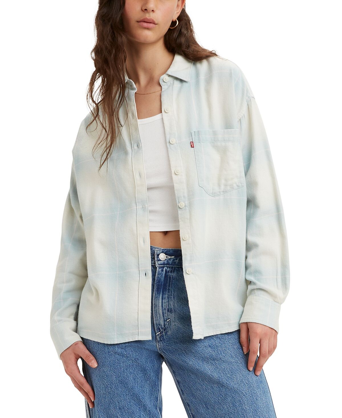 

Женская рубашка davy из хлопковой фланели Levi's, мульти