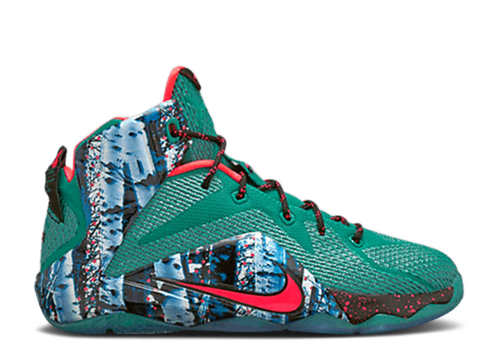Кроссовки Nike Lebron 12 Gs, зеленый
