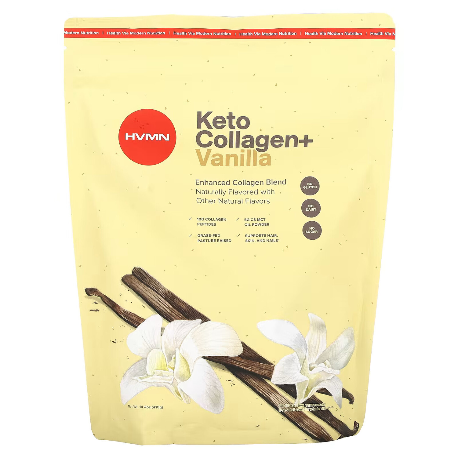 

HVMN, Keto Collagen +, ваниль, 410 г (14,4 унции)