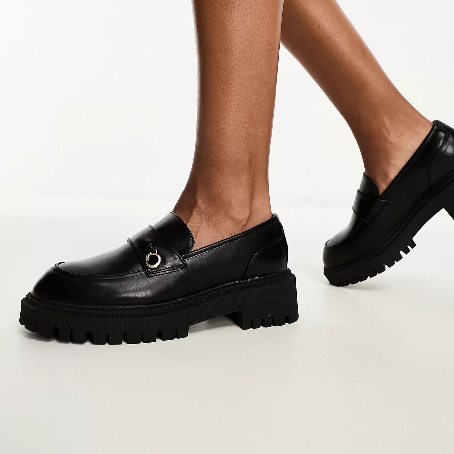 

Лоферы River Island Chunky, черный