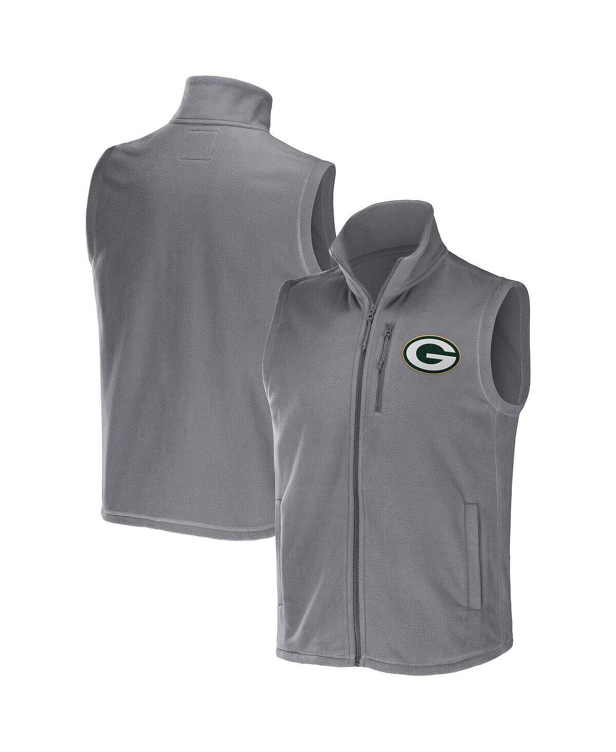 

Мужской флисовый жилет nfl x darius rucker от grey green bay packers с молнией во всю длину Fanatics, серый