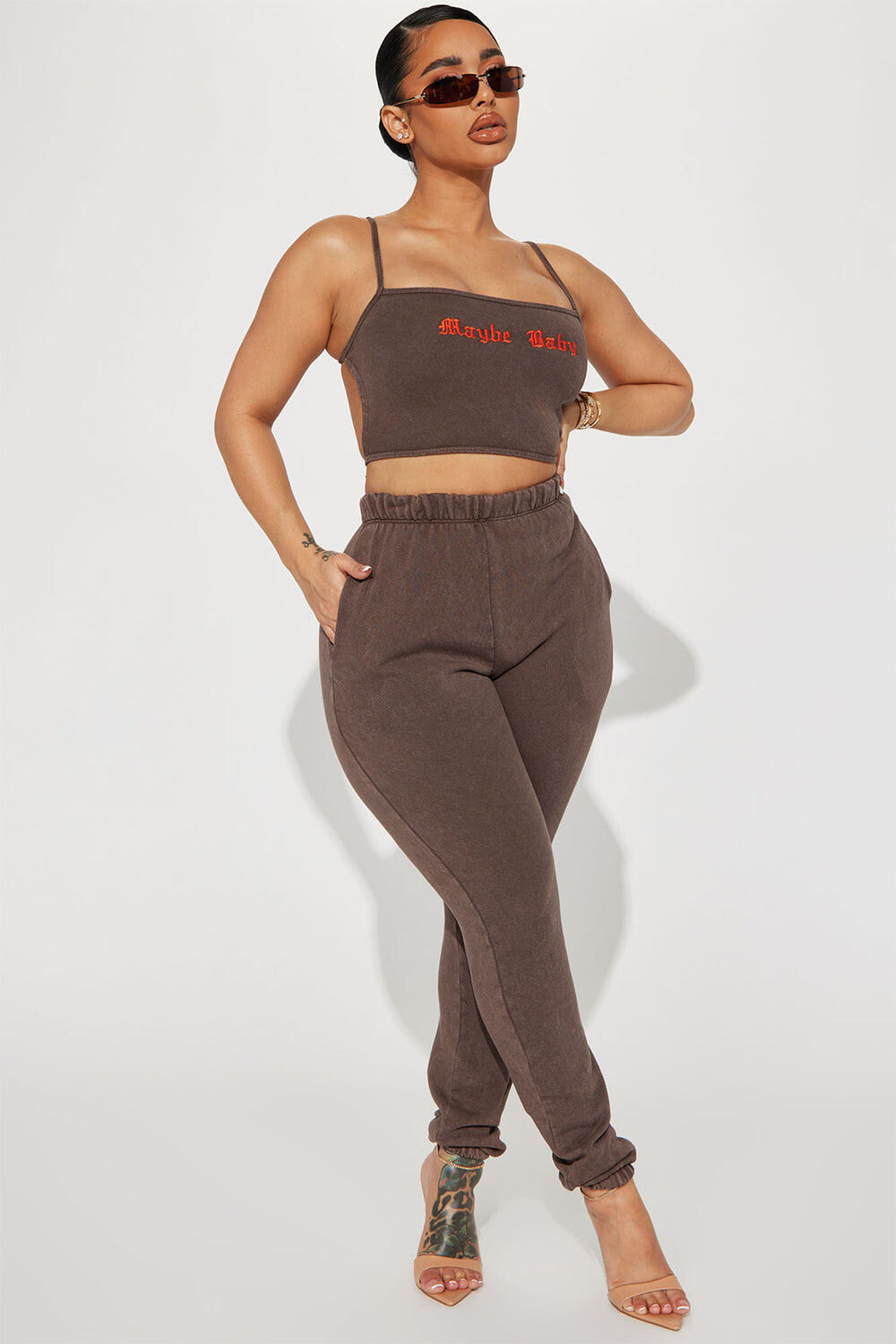 

Джоггеры Fashion Nova TS2404CT35, коричневый