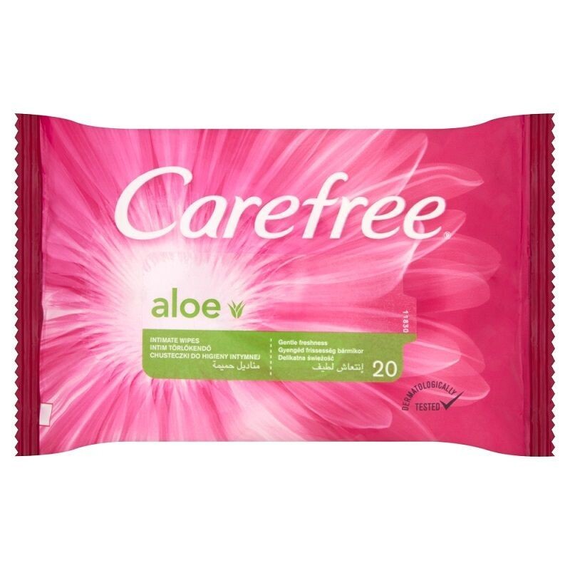 

Carefree Aloe салфетки для интимной гигиены, 20 шт.
