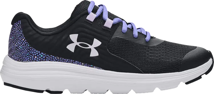 

Кроссовки Under Armour Outhustle Print GS Baja Blue Spotted, черный