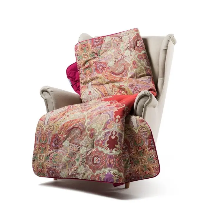 

Плед Caleffi Kashmir In Velvet 130×170, бордовый