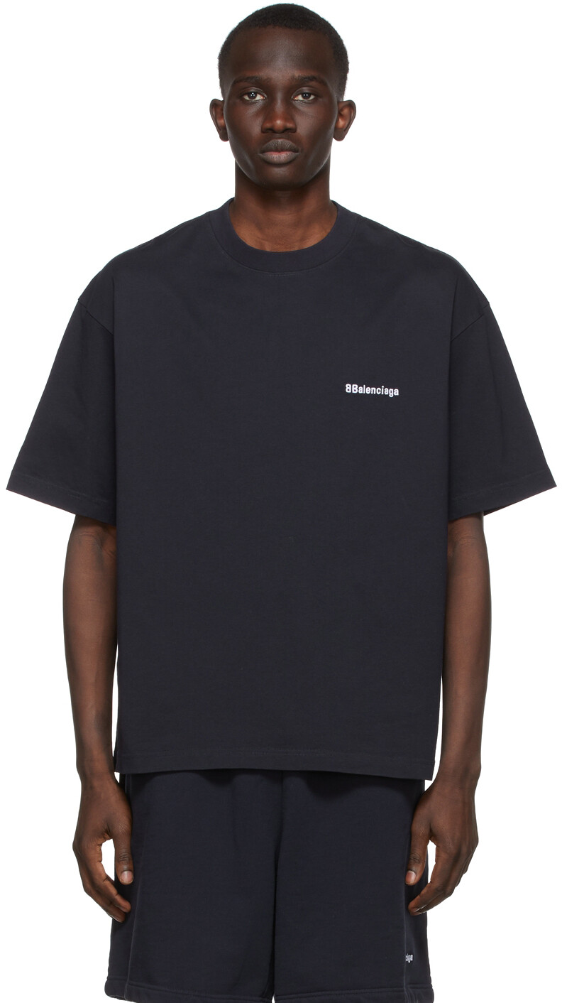 

Темно-синяя футболка BB Corp Balenciaga